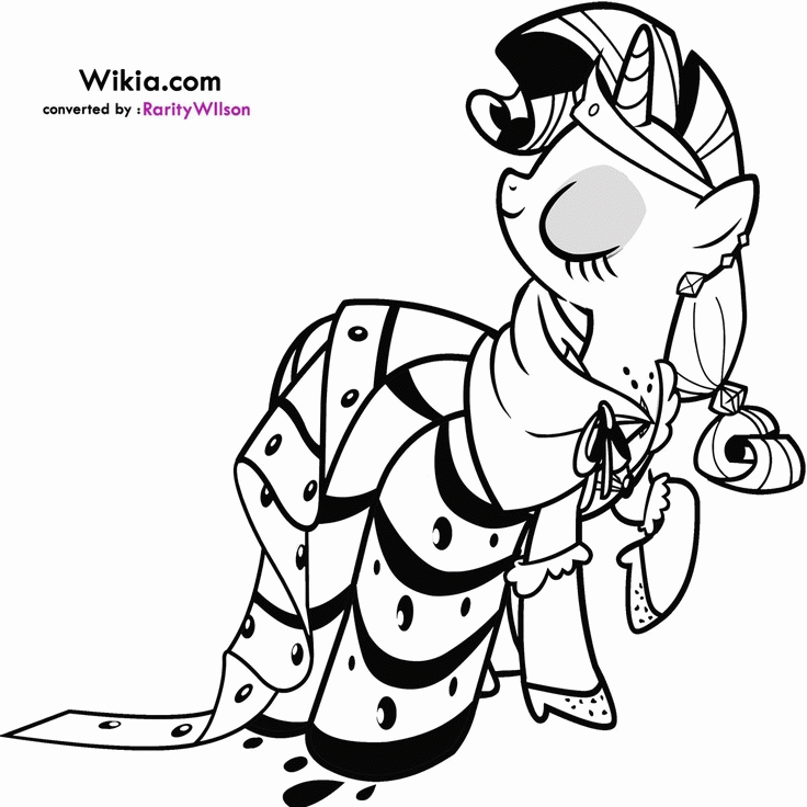 Plansa de colorat cu My Little Pony 107 10